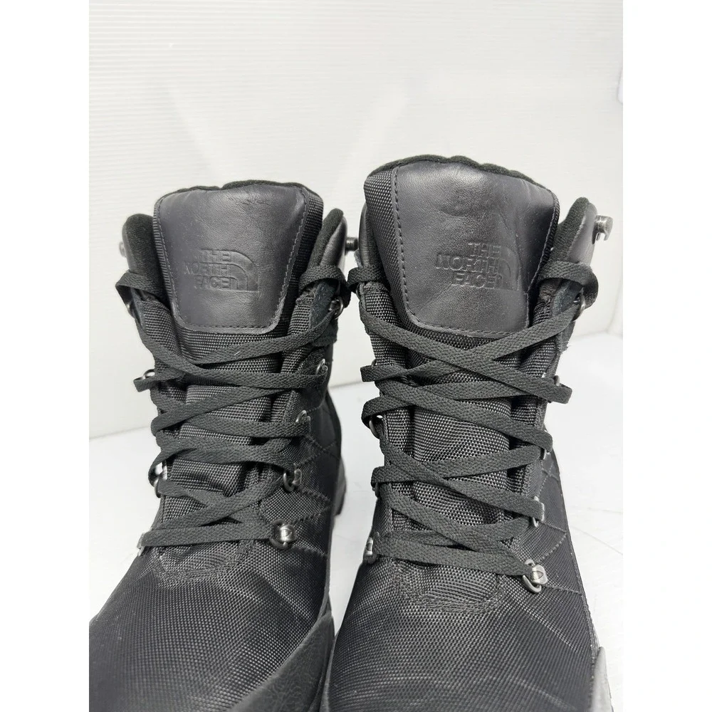 North Face Chilkat Boots Men Size 8.5 Triple Black Waterproof NF00CU44KX7